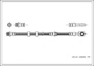 ÖN  FREN HORTUMU POLO 01> / CORDOBA 02> İBİZA IV V 08> / FABİA 99>08 resmi