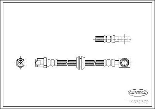 ÖN  FREN HORTUMU MİNİ (R50 R53) ONE / COOPER / S / JOHN COOPER WORKS 02 06 MİNİ CABRİOLET (R52) ONE / COOPER / resmi