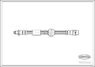 FREN HORTUMU ARKA MİNİ R50 R53 COOPER 01- (415MM) resmi