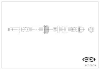 FREN HORTUMU ARKA AUDI A4 1.8 TFSI 07- (445MM) resmi