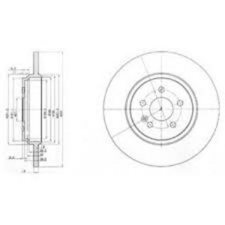 FREN DİSKİ ÇİFTLİ PAKET MERCEDES ML270-ML320-ML350-ML400-ML430-ML500-ML55 01/1998 06/2005 A1634230212 resmi