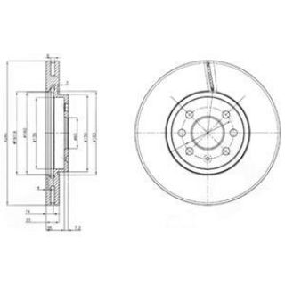 ÖN FREN AYNASI ASTRA H 1.4-1.6 04 MERİVA 1.6 03 COMBO 1.3 CDTİ 4.05 280X25X4DLXHAVALI resmi