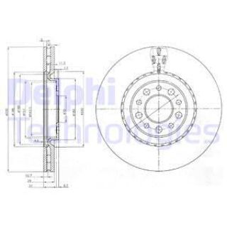 FREN DİSKİ ÇİFTLİ PAKET ALFA ROMEO-JEEP-159-BRERA-GIULIETTA-SPIDER-CHEROKEE 01/2006 resmi