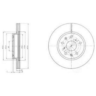 FREN DİSKI ÖN 5D 280MM SEDICI SX4 06- resmi