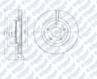 FREN DİSKI ÖN (5D 296MM) QASHQAI 07-X-TRAİL 07- resmi