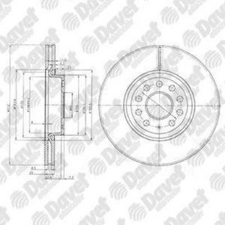 ON FREN DISKI-312×25 5×112 (VW CADDY 04-  GOLF 04-  PASSAT 06-  AUDI A3 04-  SEAT LEON 06-  ) resmi