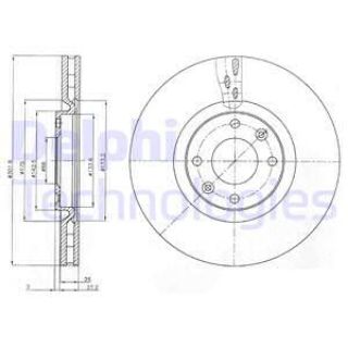 ÖN  FREN DİSKI HAVALI P208 1,2 / 1,4 / 1,4HDI / 1,6 / 1,6HDI P308 3008 P5008 C4 C4 II DS4 DS5 1,6 16V / 2,0HDI 07> OLCU: (302 / 26 24MM) resmi