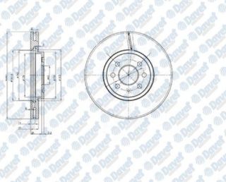 ÖN FREN AYNASI ASTRA H 1.4-1.6 04 MERİVA 1.6 03 COMBO 1.3 CDTİ 4.05 280X25X4DLXHAVALI resmi