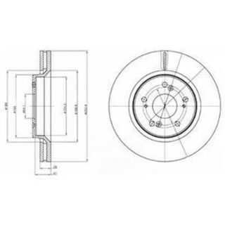 FREN DİSKI ÖN (5D 293MM) CR-V III 2.0I 2.2I 4WD 07- resmi