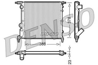 RADYATOR SU KLIMASIZ "MEKANIK" (RENAULT: CLIO-R19 1.4 90-98) resmi