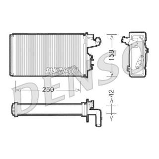 KALORİFER RADYATÖRÜ TMPR-TİPO-145 95-01 146 94-01 155 92-97 250X157X42 resmi