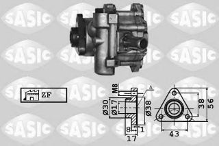 HİDROLİK DİREKSİYON POMPASI SLX BRAVA BRAVO PUNTO TEMPRA TİPO 1,4 / 1,6 16V resmi