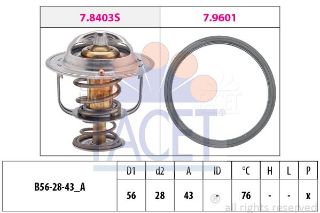 TERMOSTAT FUSO CANTER 511 519 730 839 CHALLENGER 4×4 . CHARİOT . COLT IV . COLT IV 4×4 . COLT V . DELICA 4×4 . GALANT I resmi