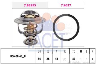 TERMOSTAT 82C° COROLLA 1.3 1.6 92>00 AVENSİS 97>00 RAV4 96>00 resmi