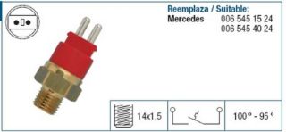 HARARET MÜŞÜRÜ (RADYATOR FANI ICIN) 190 W201 89>93 W124 85>93 W140 93>98 W463 89>93 resmi