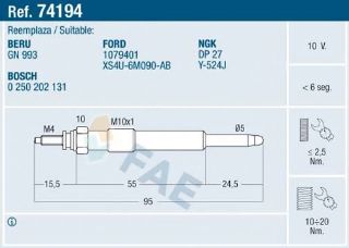 KIZDIRMA BUJISI CONNECT 1.8TDCI 02>11 FOCUS II 1.8TDCI 98>04 CMAX GALAXY 07 /> resmi