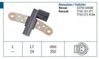 KRANK MİLİ SENSÖRÜ  EKSANTRİK CLİO II-KANGOO-MEGANE-LAGUNA 1.4-1.6-1.8 resmi