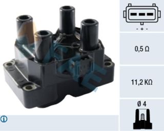 ATEŞLEME BOBİNİ FRONTERA A OMEGA B VECTRA A ASTRA F CALIBRA C20XE X22XE resmi