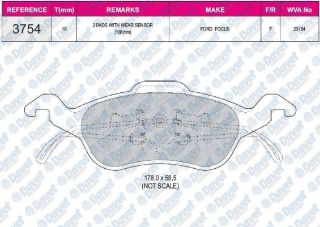 FREN BALATASI ÖN WVA 23154 FORD FOCUS DAW DBW DFW DNW10/98-10/04 1.6I 16V 10/98-10/04 1.8TDCI 08/99-10/04 1.8TDCI 03/01-10/04 2.0I 16V 10/98-01/01 resmi