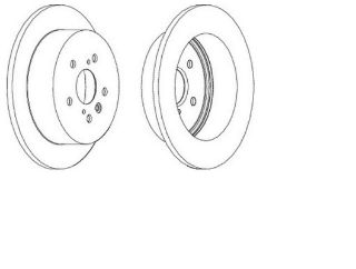 FREN DİSKI ARKA (5D 291MM) AVENSİS VERSO  01- resmi