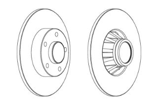 FREN DİSKI ARKA (5D 280MM) TRAFİC  VİVARO 01- (ADET-RULMANSIZ) resmi