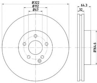 ÖN  FREN AYNASI MERCEDES S204 W204 E A207 C207 S212 W212 SLK R172 resmi