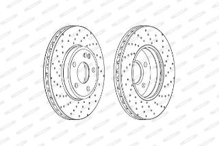 FREN DİSKİ ÖN MERCEDES A SERISI W176 12> B SERISI W246. W242 11> CLA C117 13> CLA-SERISI X117 15> GLA-SERISI X156 13> resmi