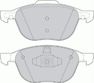 ÖN FREN DİSK BALATA ( FORD : FOCUS CMAX 04-15 ) ( MAZDA3 03>10 ) (VOLVO S40-V50-C30-C70) (04-13)  (15  -16  ) resmi