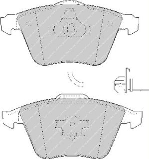 ÖN  FREN BALATASI FISLI AUDI A6 4F2 3.2FSI 4.2 QUATTRO 04- A6 AVANT 4F5 3.2FSI 4.2 QUATTRO 04- resmi
