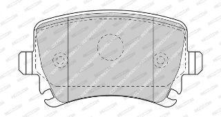 ARKA FREN BALATASI A3 TUM MODELLER 05 / 03> A4 PASSAT 1,6FSI / 1,9TDI / 2,0TDI 95>16 resmi