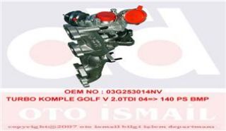 7652615008S TURBO KOMPLE GOLF V 2.0TDI 04 140 PS BMP resmi