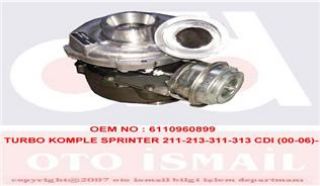 7098365005S TURBO KOMPLE SPRINTER 208-211-213-308-311-313 CDI 411-413CDİ 00-06 X resmi