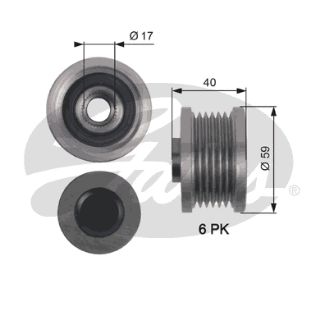 ALTERNATÖR KASNAĞI ASTRA J-INSIGNIA-ADAM-ZAFİRA TOURER C-AVEO-CRUZE-BMW 5 E60-E61 520D 6 KNL resmi