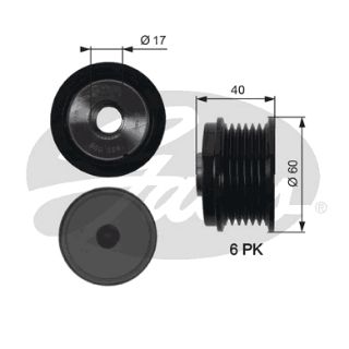 ALTERNATÖR KASNAĞI 43.5MM CMAX-FIESTA VI-FOCUS III-KUGA II-TRANSİT-CONNECT-COURIER 1.5-1.6-2.0TDCİ resmi