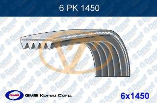 V GERGİ KAYIŞ (ALTERNATÖR) P206 PARTNER II BERLİNGO II (1,4 8V) XSARA II XSARA PICASSO BERLİNGO II PARTNER II 1,6 8V / 1,6 16V XANTIA II C5 EM 2,0HDI 8V OLCU: (6PK1450) KLIMASIZ resmi