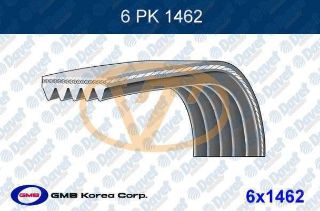 GMB 6PK1462 - ALTERNATÖR KANALLI KAYIŞ KLIMASIZ CONNECT 1,8TDC resmi