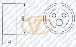 TRIGER GERGI RULMANI ( RENAULT : R19 MEGANE I EXPRESS CLIO I 1.4 8V E7J / TWINGO 1.2 8V D7F ) resmi