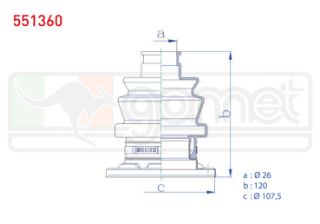 AKS KÖRÜĞÜ KİTİ SOL SAĞ ARKA METAL DIS BMW X5 (E53) 3.0 D 26X120X107,5 2000-2007/ X5 (E53) 3.0İ 2000-2007/ X5 (E53) 4.4İ 2000-2007 resmi