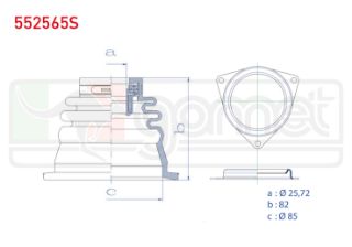 AKS KÖRÜĞÜ KİTİ SOL SACLI RULMANLI İÇ RENAULT CLİO II 1.5 DCI 25,72X82X85 1998-2005/ SYMBOL II 1.4 2008-2012/ TWINGO 1.2 1993-2007/ R.9 1.4 1985-2000/ R.19 1.4 - 1.6 1988-2001/ SAXO 1.6 VTS 1996-2004 resmi