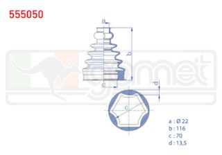 AKS KÖRÜĞÜ KİTİ SOL SAĞ İÇ FIAT DOBLO (152,263) 1.6 MJT 22X116X70 2010- / VOLKSWAGEN GOLF IV (1J1) 1.9 TDI 1997-2005 / AUDI A4 (8E2,B6) 2.0 2000-2004 / VOLVO XC90 I D5 2002-2014 resmi