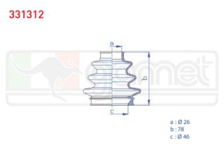 AKS KÖRÜĞÜ KİTİ SOL SAĞ ARKA DIS BMW 3 SERISI (E90) 320 İ 26X78X46 2005-2011/ 3 SERISI (E90) 318İ 2005-2011/ X1 (E84) 1.8İ 2011-/ 1 SERISI (E81) 116İ 2004-2012 resmi