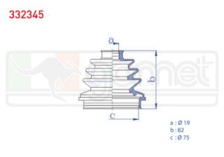 AKS KÖRÜĞÜ KİTİ SOL SAĞ DIS OPEL ASTRA F 1.6İ 19X82X75 1991-1998 / VECTRA A 1.6 1988-1995 / KADETT E 1.6İ 1984-1993 resmi