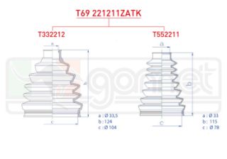 AKS KÖRÜĞÜ KİTİ SOL SAĞ ARKA IC-DIS TERMOPLASTIK LAND ROVER RANGE ROVER III (LM) 3.0 TD 33,5X124X104 - 33X115X78 2002-2012/ RANGE ROVER III (LM) 4.4 2002-2012 resmi