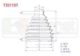 AKS KÖRÜĞÜ KİTİ SOL SAĞ DIS TERMOPLASTIK VOLKSWAGEN PASSAT (3G2) 1.6 TDI 27X120X91,5 2014- / PASSAT (3G2) 1.4 TSI 2014- / SKODA KAROQ (NU7) 1.6 TDI 2017- / SEAT ATECA (KH7) 1.6 TDI 2016- resmi