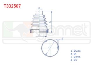 AKS KÖRÜĞÜ KİTİ SOL SAĞ ON-ARKA İÇ TERMOPLASTIK RENAULT SYMBOL II (LU1/2) 1.5 DCI 22,5X94X59,5 2008-2012 / DACİA DUSTER 1.5 DCI 2010- / SANDERO II 1.5 DCI 2013- / LOGAN (LS) 1.4 MPI 2004-2012 resmi