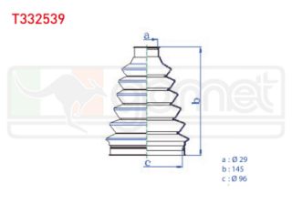 AKS KÖRÜĞÜ KİTİ SOL SAĞ DIS TERMOPLASTIK RENAULT MASTER II (FD) 2.5 DCI 29X145X96 1998-2003 / MERCEDES VİTO (638) 110 CDI 1997-2003 / VOLKSWAGEN TRANSPORTER IV (70XB,70XC,7DB,7DW) 1.9 TD 1990-2003 resmi