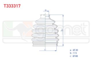 AKS KÖRÜĞÜ KİTİ SOL SAĞ DIS TERMOPLASTIK MERCEDES A SERISI (W169) A 180 CDI 30X115X88 2004-2012/ A 200 CDI 2004-2012/ B 180 CDI 2005-2011/ C 230 (W245) 2007-2014/ S 320 (W221) CDI 2005-2013 resmi