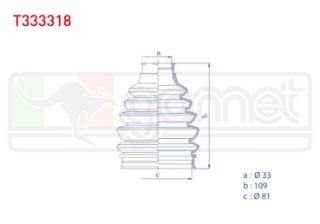 AKS KÖRÜĞÜ KİTİ SOL SAĞ DIS TERMOPLASTIK MERCEDES A SERISI (W169) A 160 CDI 33X109X81 2004-2012/ A 180 2004-2012/ B 150 (W245) 2005-2011/ B 200 2005-2011 resmi