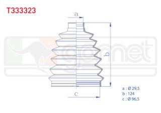 AKS KÖRÜĞÜ KİTİ SOL SAĞ DIS TERMOPLASTIK MERCEDES M SERISI (W164) ML 280 CDI 29,5X124X96,5 2005-2011/ ML 320 CDI 2005-2011/ ML 500 2005-2011/ R (W251,V251) 320 CDI 2006-/ R 500 2006- resmi