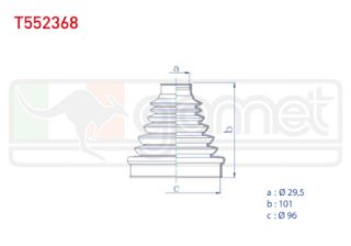 AKS KÖRÜĞÜ KİTİ SOL SAĞ İÇ TERMOPLASTIK OPEL ASTRA J 1.3 CDTI 29,5X101X96 2009-2016 / INSIGNIA 1.6 2008- / VOLKSWAGEN TRANSPORTER VI 2.0 TDI 2015- / TRANSPORTER V (7HA,7HH,7EA,7EH) 2.0 TDI 2003-2011 resmi